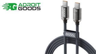 AdroitGoods 100w Usb-C To Usb-C Charging Cable - Pd - Fast Charging Cable - Braided Nylon 2 Meter