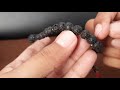 Tasbih Batu Lava Rock Stone Hitam Gunung Berapi