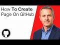 How To Create A Page on GitHub