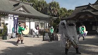 【青島臼太鼓踊り】青島神社裸まいり　令和７年１月１９日