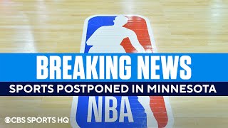 BREAKING: Professional Sports is Cancelled in Minnesota Tonight | CBS Sports HQ