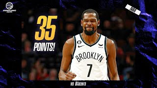 Kevin Durant 35 POINTS vs Blazers! ● Full Highlights ● 17.11.22 ● 1080P 60 FPS