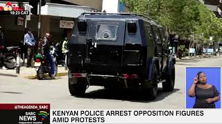 Kenyan police arrest opposition figures amid protests