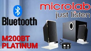 Microlab M200BT Platinum / unboxing / microlab m200bt platinum price in bd