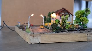 Making Of Small Diorama, US Letter / A4 size 1:160