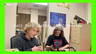 Soil Salinization Lab Interview {WU-2}