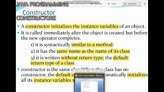 CORE JAVA PROGRAMMING TUTORIAL - PART 1 - Session 10 Java Constructors