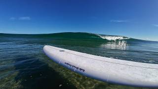 GLASSY A-FRAMES ON AN EMPTY CARIBBEAN BEACH | RAW POV SURF