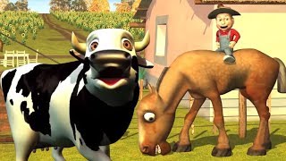 A Vaca Maru | Canções De Fazenda 3D Para Crianças | A Fazenda Do Zenon 2 | Preschool Rhymes