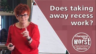 Does taking away recess work?
