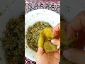 dolma stuffed grape leaves shorts youtubeshorts