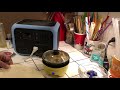 Nostalgia MyMini Skillet Travel cooking a breakfast burrito