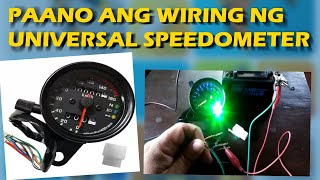 PAANO ANG WIRING NG UNIVERSAL SPEEDOMETER NG MOTOR I TIPS AND GUIDE I Do-It-Yourself Vise MotoVlog