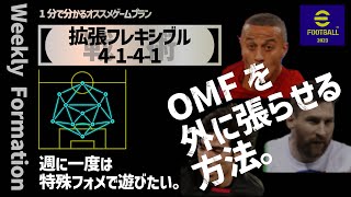 戦術【拡張フレキシブル4-1-4-1】【1分で分かるオススメゲームプラン】#83【eFootball™ 2023アプリ】