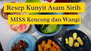 Cara Membuat Jamu Kunyit Asam Sirih Manjakani Untuk Kewanitaan