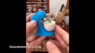 miniature real working mixer / blender for tiny baking and cooking