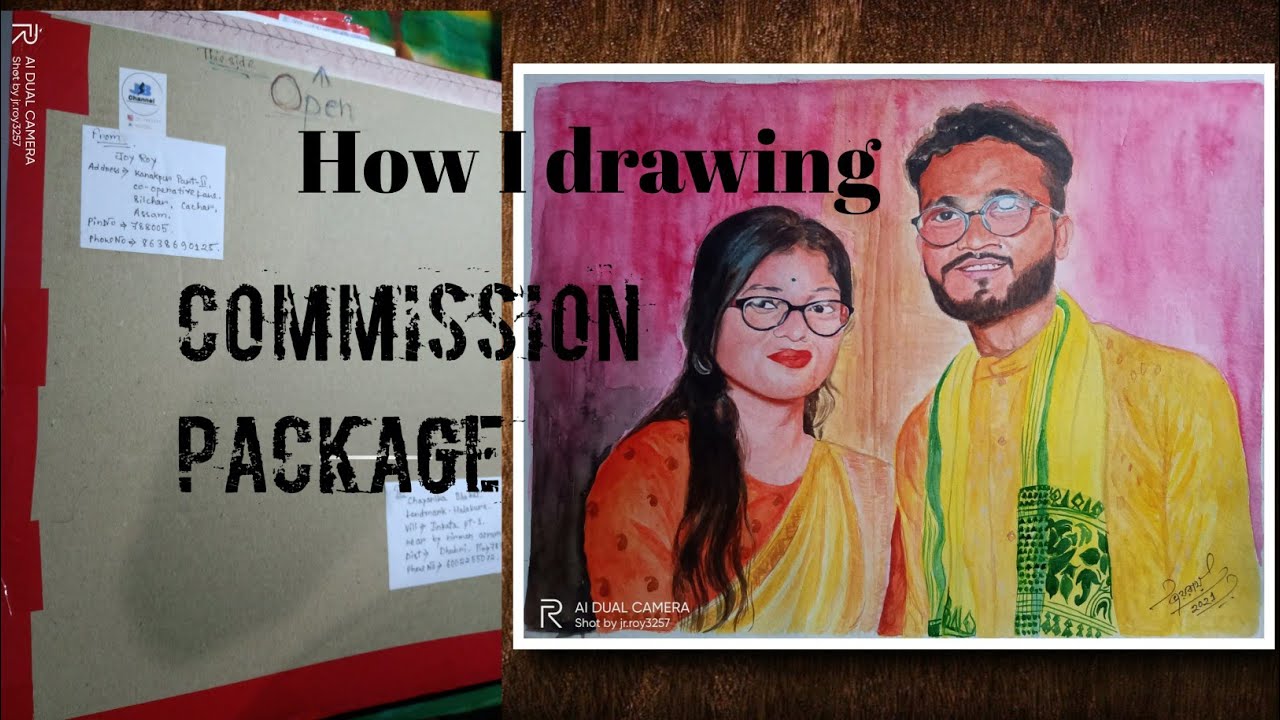 How I Drawing Commision Package Youtube