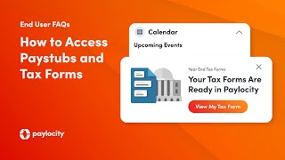 End User FAQs How to Access Paystubs and Tax Forms