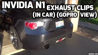 Invidia N1 Exhaust clips BRZ (Start up, Revs, GoPro clips)