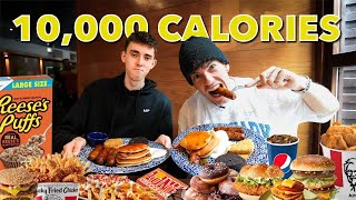 I attempted to eat 10,000 calories in a day ft. Jacksfit