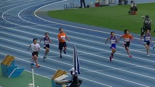 第３５回全国小学生陸上競技交流大会東京都代表選手選考会　小学６年女子１００ｍ予選　心葉