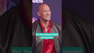 Dwayne Johnson's Daughters Give Him Christmas Makeover In Funny Videos #shorts