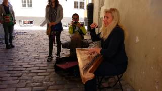 Riga Street Musician - Million Scarlet Roses of Alla Pugacheva is the Latvian Song Dāvāja Māriņa