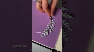 Easy leaf painting for beginners / Sketchbook painting / Easy painting / Leaf pr