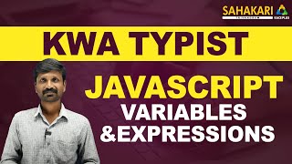 Kerala Water Authority LD Typist | JAVASCRIPT VARIABLES AND EXPRESSIONS | Kerala PSC