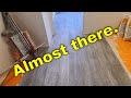 Wood look Plank Tile Master Bath install. Part 20