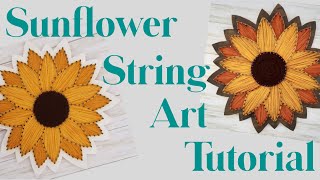 Sunflower String Art Kit Tutorial