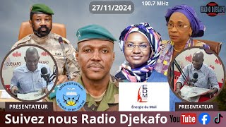 RADIO DJEKAFO 27 NOVEMBRE 2024 DABA TOUNKARA ET BOUBACAR TRAORE