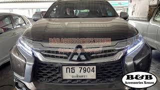 ส่งงานรีวิวติดตั้ง Mitsubishi Pajero Sports เปลี่ยนไฟ Daylight A2 Reckeck White ของเดิมมีอาการเหลือง