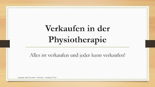 VPT Modul 00 Verkaufen in der Physiotherapie Einleitung