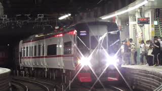 【MH】電笛からの大爆音MH！名鉄2200系2209号車金山到着ミュージックホーンフル