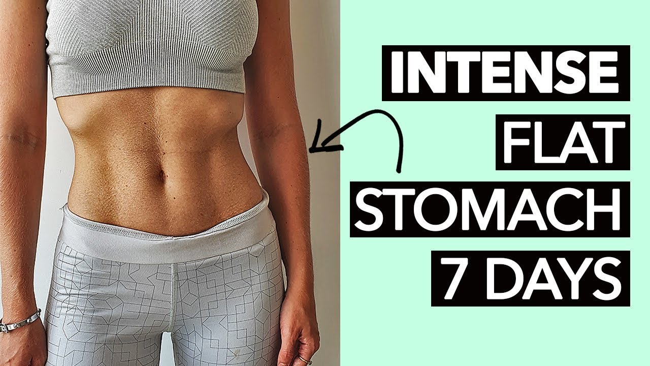 1 Week Flat Stomach Workout (Intense!) - YouTube