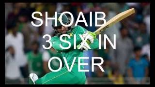 watch SHOAIB malik 3 SIX in over 2016