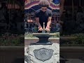 😮 PULLING THE SWORD OUT OF THE STONE AT DISNEY WORLD ON THE FIRST TRY! 🗡 #shorts #disneyworld