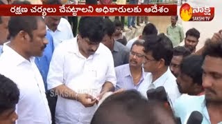 YSRCP MLA Tellam Balaraju visits Flood Affected Ringband Area | Sakshi TV