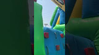 Maryam and Amana on bouncy castle in MSA event Scarborough