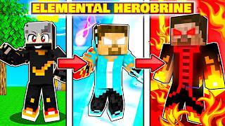 Playing as an ELEMENTAL HEROBRINE in Minecraft! (Hindi)