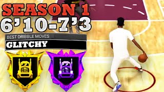 SEASON 1 BEST DRIBBLE MOVES NBA 2K24 For 6'10 To 7'3 Builds! ISO Big NBA 2K24 Animation!