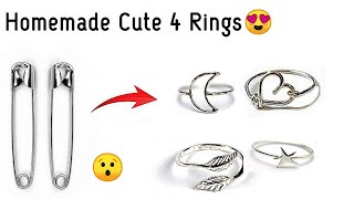 DIY/how to make rings at home/diy homemade cute love ring/diy rings/homemade rings