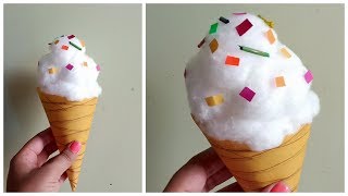DIY ice cream | Paper work /Ice cream craft || Pallavi Drawing Academy ||