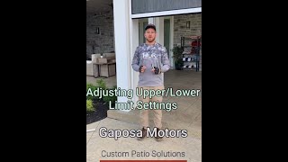 Adjusting Gaposa Motor Limits