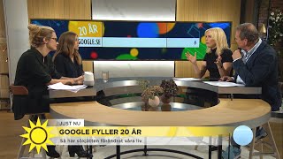 Google 20 år - detta har vi googlat på mest genom åren! - Nyhetsmorgon (TV4)