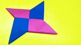 How to make ninja star with paper / ninja star origami / paper ninja star /shuriken / ninja shuriken