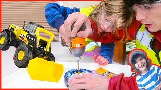 Toy Truck Front Loader Gets Fixed Up! | Tonka Steel