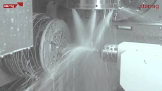 5 axis machining of Turbine and Aero Engines Blades with Starrag LX021in one setup