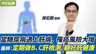 當糖尿病遇上肝病，罹癌風險大增！醫師：定期做B、C肝檢測，顧好肝健康｜陳宏麟 醫師【早安健康】